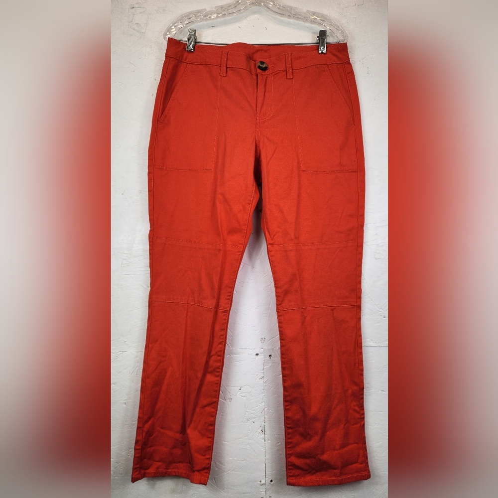 Cabi Women's Size 8  Red Trousers Bright Pants Stretch Chinos